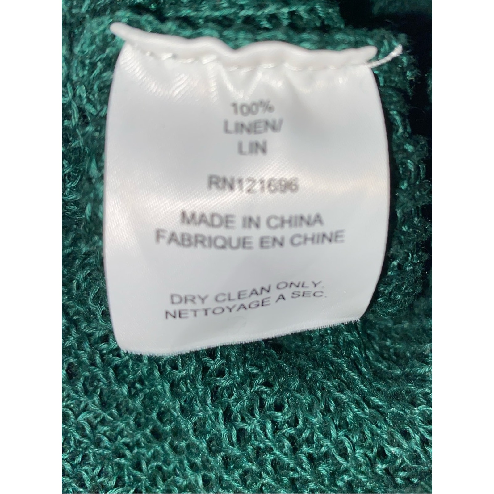 Demylee $272 Adonis Green Linen Cardigsn Small — image 8 of 8